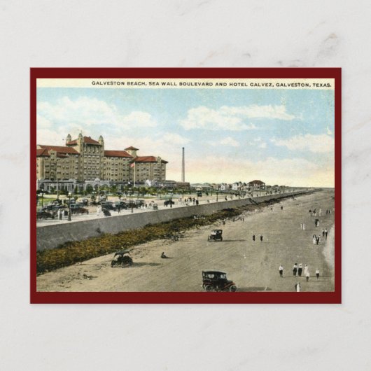 Hotel Galvez, Galveston, Texas 1924 Vintag Postkarte (Vorderseite)