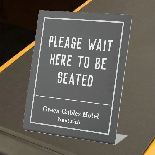 Hotel, Gastfreundschaft, Restaurant usw. Sockelschild