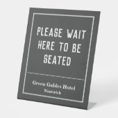 Hotel, Gastfreundschaft, Restaurant usw. Sockelschild (Vorderseite)