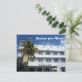 Hotel Grüße miami Postkarte (Stehend Vorderseite)