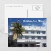 Hotel Grüße miami Postkarte (Vorne/Hinten)
