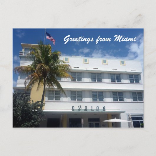 Hotel Grüße miami Postkarte (Vorderseite)