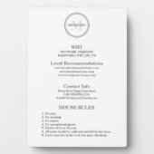  Hotel Guest Wifi and rules hospitality Business  Fotoplatte (Vorderseite)