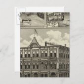 Hotel Hicks, Stockton, Kansas Postkarte (Vorne/Hinten)
