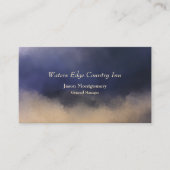 Hotel, Inn, Wasser, Country Inn, Blue Visitenkarte (Vorderseite)