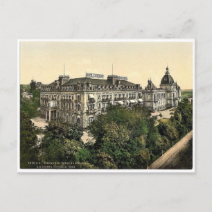 Hotel Kaiserhof und Augusta Victoria Baths, Wiesba Postkarte