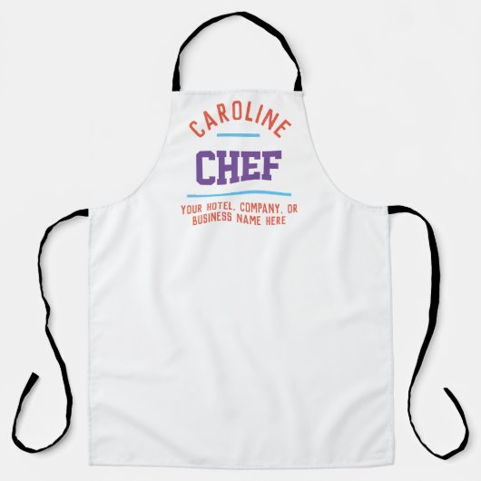 Hotel Koch, Cook oder Restaurant Koch Schürze (Vorderseite)