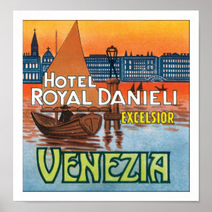 Hotel königliches Danieli Venezia ohne Grenze Poster