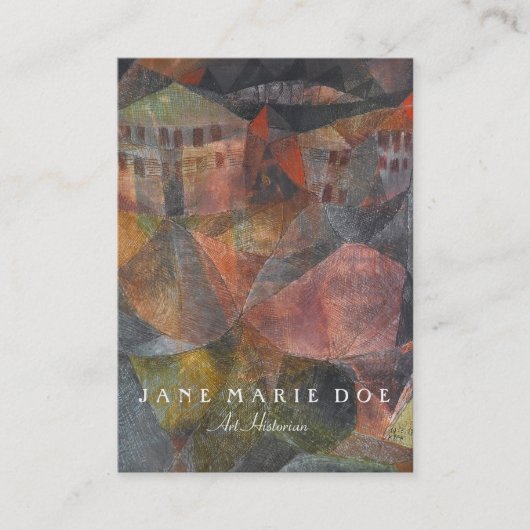 Hotel-kundengerechte Visitenkarte Paul Klees DAS (Vorderseite)