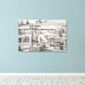 Hotel "La Reserve" Genf. 2010 Leinwanddruck (Insitu (Holzboden))