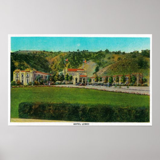 Hotel Lebec and GroundsRidge Route, CA Poster (Vorne)