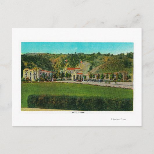 Hotel Lebec and GroundsRidge Route, CA Postkarte (Vorderseite)
