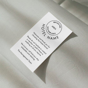 Hotel Logo Begrüßungskarten Gästezimmer Jede Farbe Begleitkarte