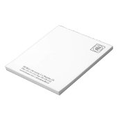 Hotel-Logo Werbe-Branding Geschäft Notizblock (Rotiert)