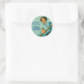 Hotel Luna Venezia Runder Aufkleber (Tasche)