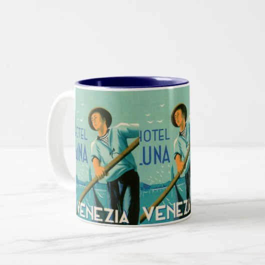 Hotel Luna Venezia Zweifarbige Tasse (Vorderseite Links)
