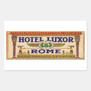 Hotel Luxor (Rom) Rechteckiger Aufkleber