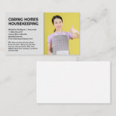 Hotel Maid Services | Janitor Visitenkarte (Vorne/Hinten)