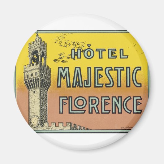 Hotel Majestic Florence Magnet (Vorne)