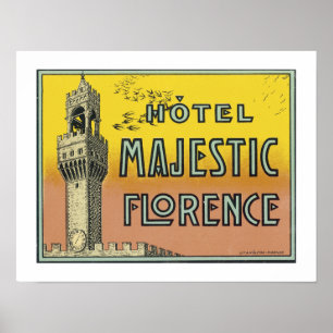 Hotel Majestic Florenz (Grenze) Poster