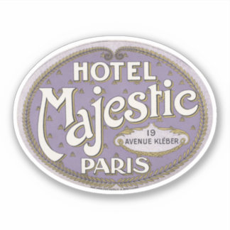Hotel Majestic Paris Aufkleber