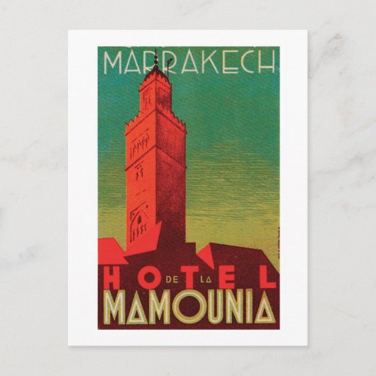 Hotel Mamounia Marrakech Postkarte (Vorderseite)