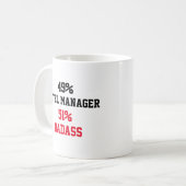 Hotel Manager Badass Kaffeetasse (Vorderseite Links)