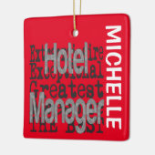 Hotel Manager Extraordinaire CUSTOM Keramikornament (Links)