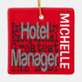 Hotel Manager Extraordinaire CUSTOM Keramikornament (Vorderseite)