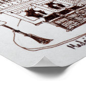 Hotel Mediodia, Madrid, Spanien Poster (Ecke)