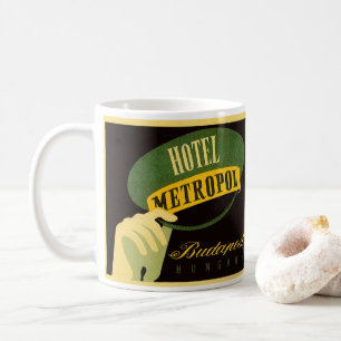 Hotel Metropol Budapest Ungarn Bellhop Hat Kaffeetasse