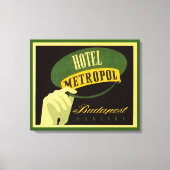 Hotel Metropol Budapest Ungarn Bellhop Hat Leinwanddruck (Vorderseite)