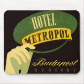 Hotel Metropol Budapest Ungarn Bellhop Hat Mousepad (Vorne)