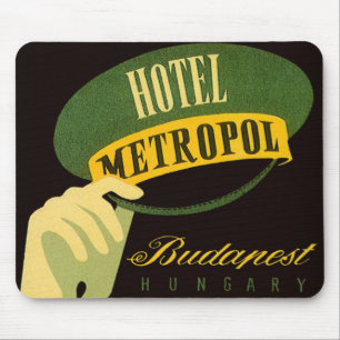 Hotel Metropol Budapest Ungarn Bellhop Hat Mousepad
