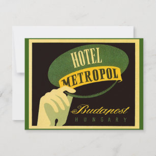 Hotel Metropol Budapest Ungarn Gepäckträgerhut
