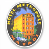 Hotel Metropole Matadi Africa Sticker (Vorderseite)