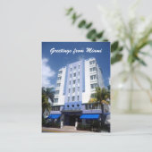 Hotel Miami Deko Postkarte (Stehend Vorderseite)