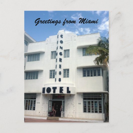 Hotel Miami Postkarte (Vorderseite)