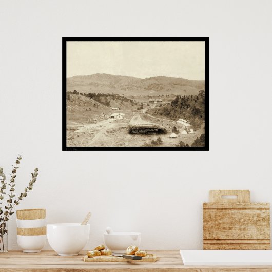Hotel Minnekahta Hot Springs SD 1889 Poster (Küche)