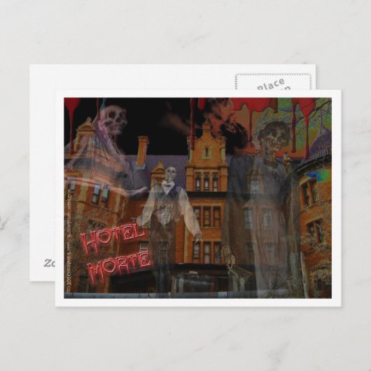 Hotel Morte Postcard Postkarte (Vorne/Hinten)
