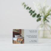 Hotel Motel Lodging Business Card Visitenkarte (Stehend Vorderseite)