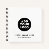 Hotel Name & Logo QR Code | Any Color Personalize Notizblock (Vorderseite)