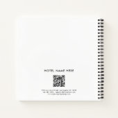 Hotel Name & Logo QR Code | Any Color Personalize Notizblock (Rückseite)