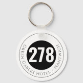 Hotel Name Plus Hotel Foto auf einer der schönsten Schlüsselanhänger (Rückseite)