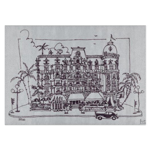 Hotel Negresco| Nizza, Frankreich Schneidebrett (Vorderseite)
