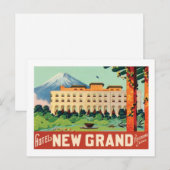 Hotel New Grand, Yokohama Japan Postkarte (Vorne/Hinten)