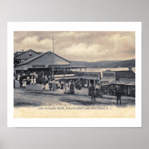 Hotel, Nolan's Point, Lake Hopatcong, NJ Vintage Poster