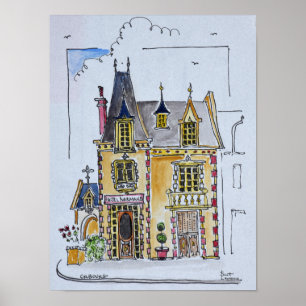 Hotel Normandie  Cobourg, Frankreich Poster