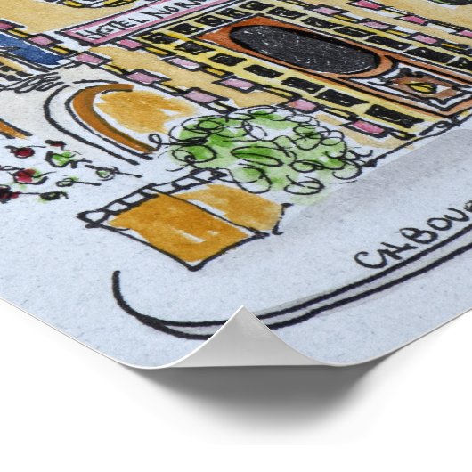 Hotel Normandy | Frankreich Poster (Ecke)