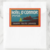 Hotel O'Connor (Nizza, Frankreich) Rechteckiger Aufkleber (Tasche)
